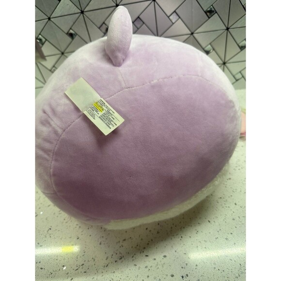 SQUISHMALLOWS Barb The Dog 11" Stuffed Plush Toy Purple Rainbow Puppy Floppy Ear - Picture 6 of 9